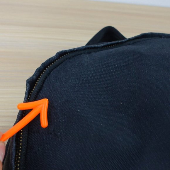 MARC JACOBS Bag Adult Black Backpack Medium Nylon Travel Lightweight DEFECTS - Picture 14 of 16